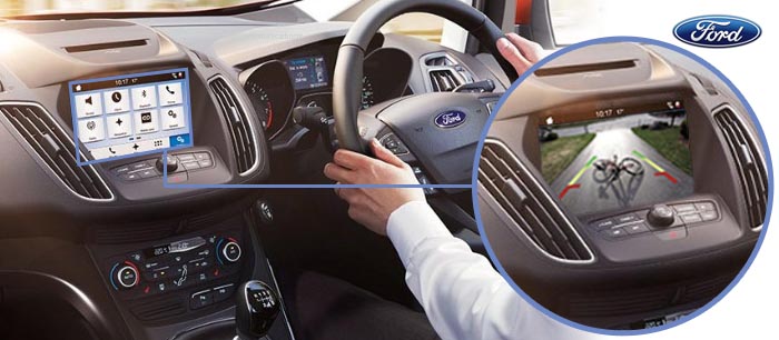 ford c-max focus reversing camera screen